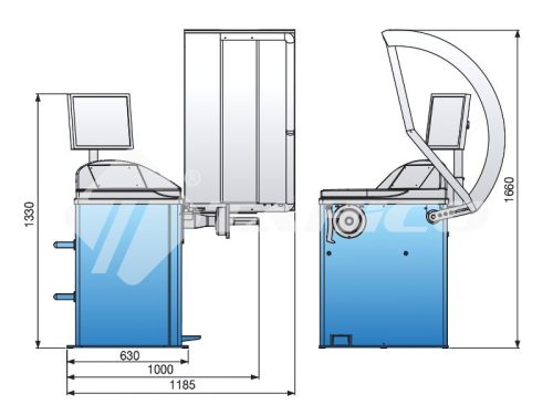 Máy cân mâm Heshbon HW-125B