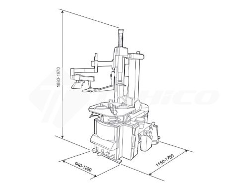 Máy ra vào lốp Heshbon HT-220
